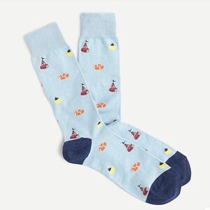 J Crew Men’s blue buoy print socks, one size